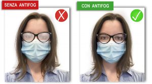 Utilizzo Anti fog - Prima e dopo