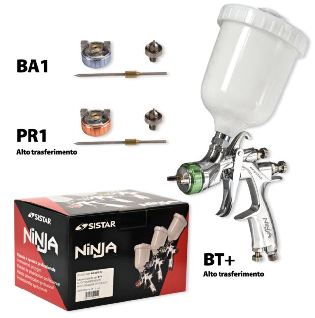 Linea Ninja Sistar pistole a spruzzo BA1, BT+, PR1 Linea Ninja Sistar pistole a spruzzo BA1, BT+, PR1
