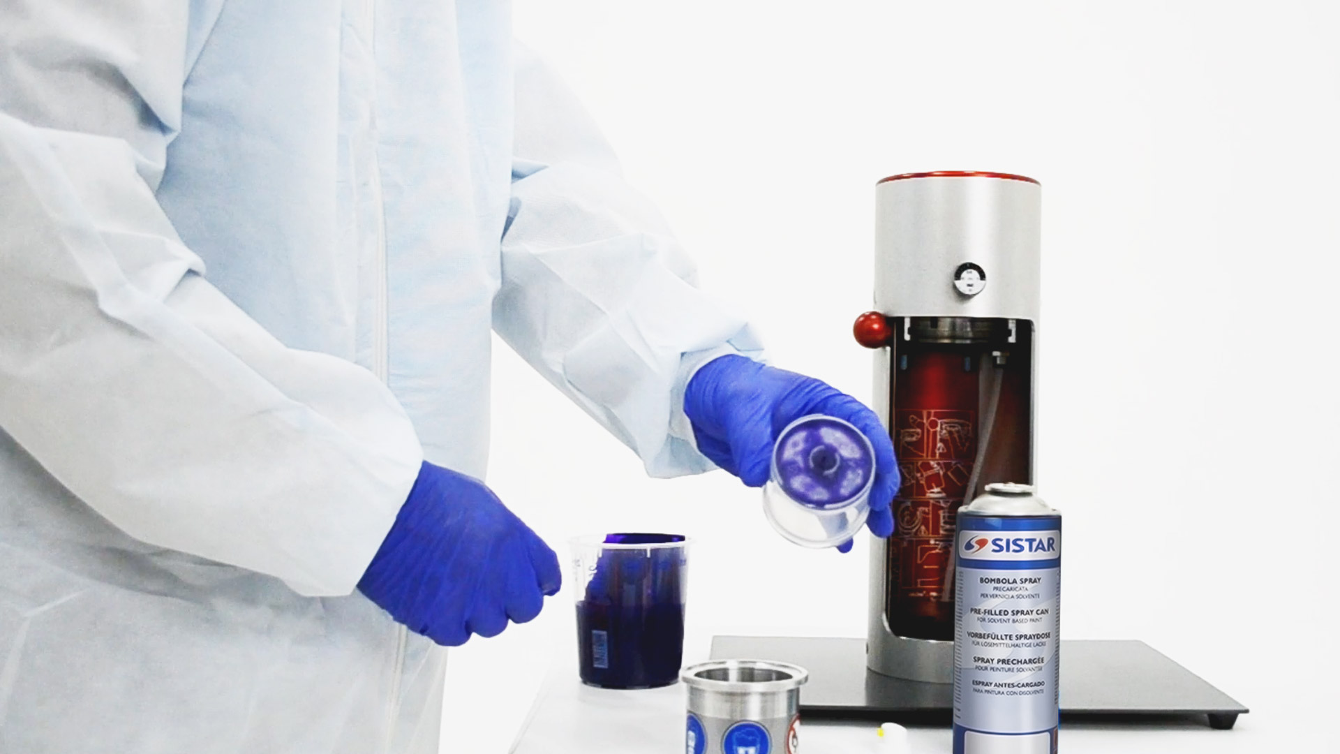 Sistema Fill-One+ Sistar per il riempimento delle bombole spray senza lavaggio Sistema Fill-One Sistar per il riempimento delle bombole spray senza lavaggio