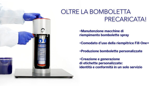 Vernici spray professionali Sistar riempimento bombola con sistema Fill-One
